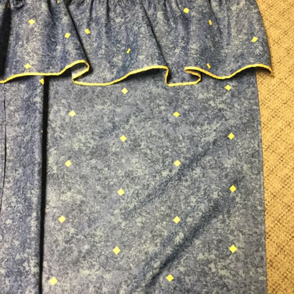 Excell Home Fashions Navy Blue Marble Gold Diamond Shower Curtain - Picture 2 of 5